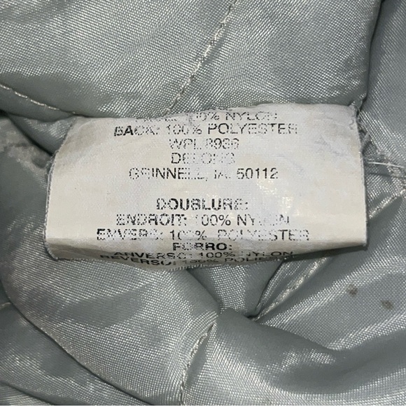 DeLong Jacket Mens XL Purple Gray Sportswear Bomber Baseball USA Varsity Vintage - Picture 14 of 14